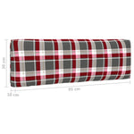 Pallet Met Kussens Geïmpregneerd Grenenhout Rood Ruitpatroon