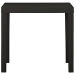 Tuintafel 79X65X72 Cm Kunststof Antracietkleurig