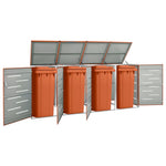 Containerberging Enkel 69X77,5X112,5 Cm Roestvrij Staal