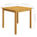 3-Delige Tuinset Donkergrijs