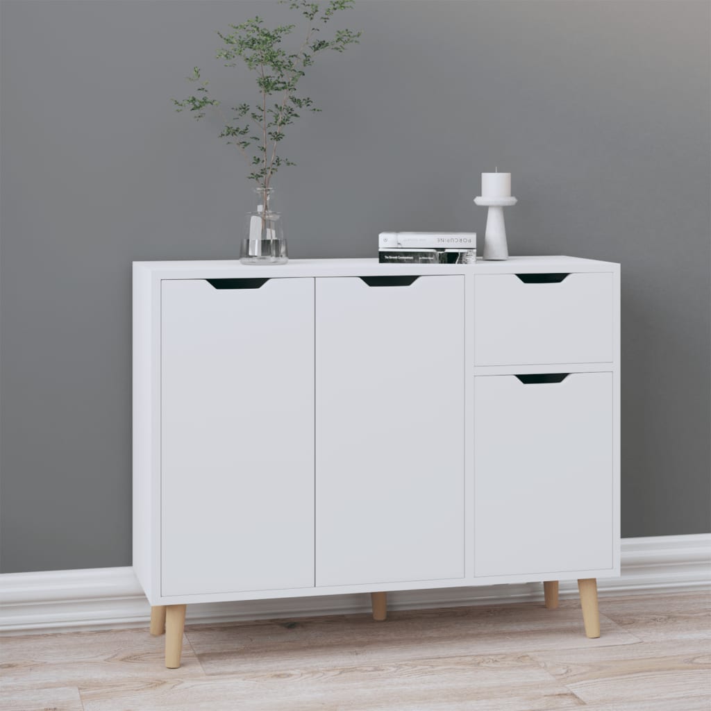 Dressoir 90X30X72 Bewerkt Hout