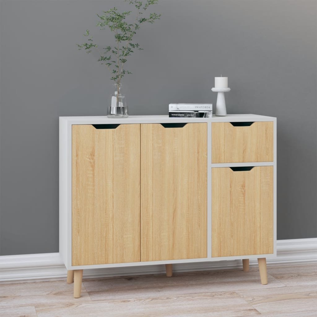 Dressoir 90X30X72 Bewerkt Hout