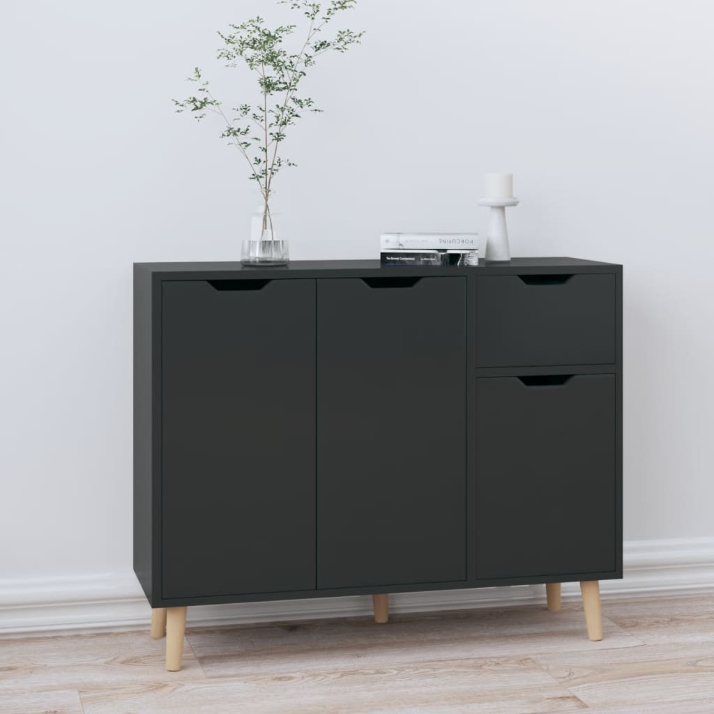 Dressoir 90X30X72 Bewerkt Hout