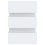 326846Nachtkastje Led 45X35X67 Cm Bewerkt Hout