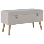 Bankje Met Opbergvak 80 Cm Fluweel