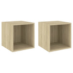 Wandkasten 37X37X37 Cm Bewerkt Hout Kleurig