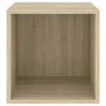 Wandkasten 37X37X37 Cm Bewerkt Hout Kleurig