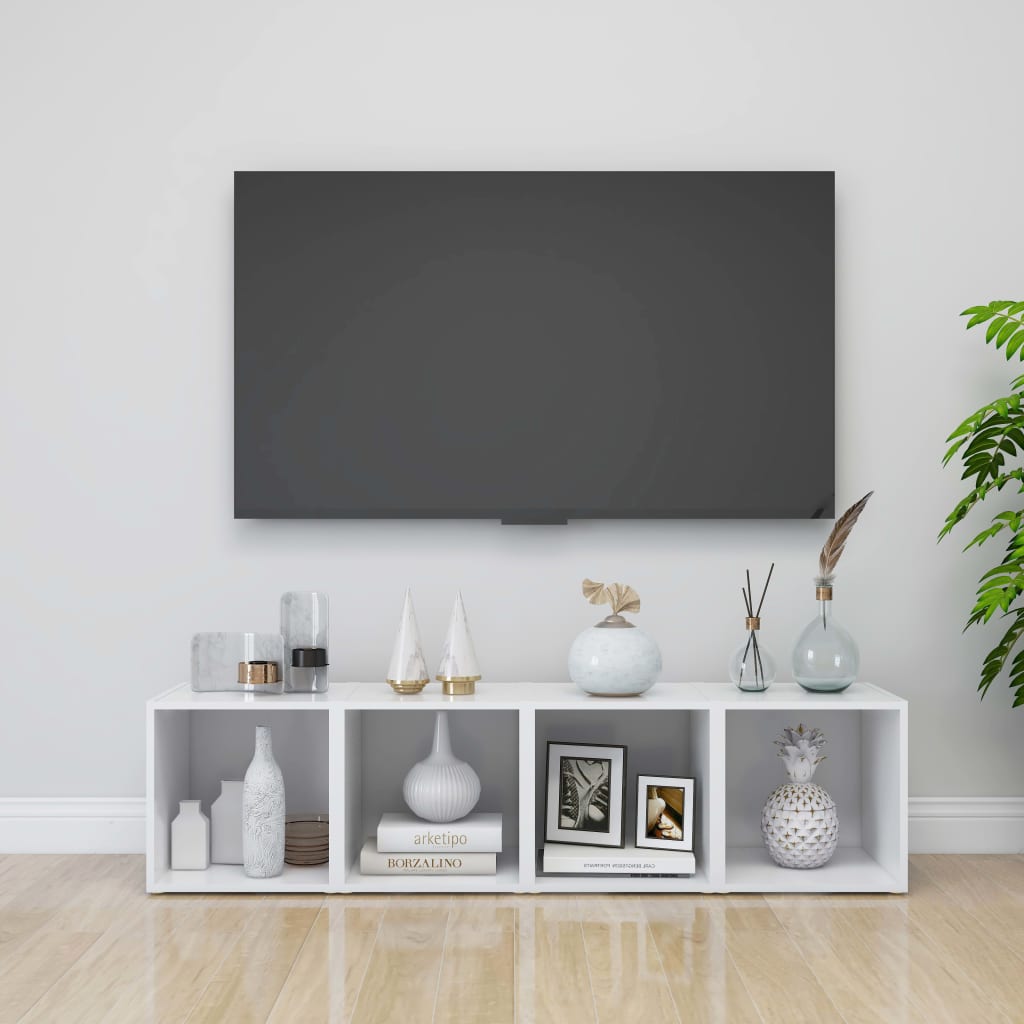 Tv-Meubel 37X35X37 Cm Bewerkt Hout