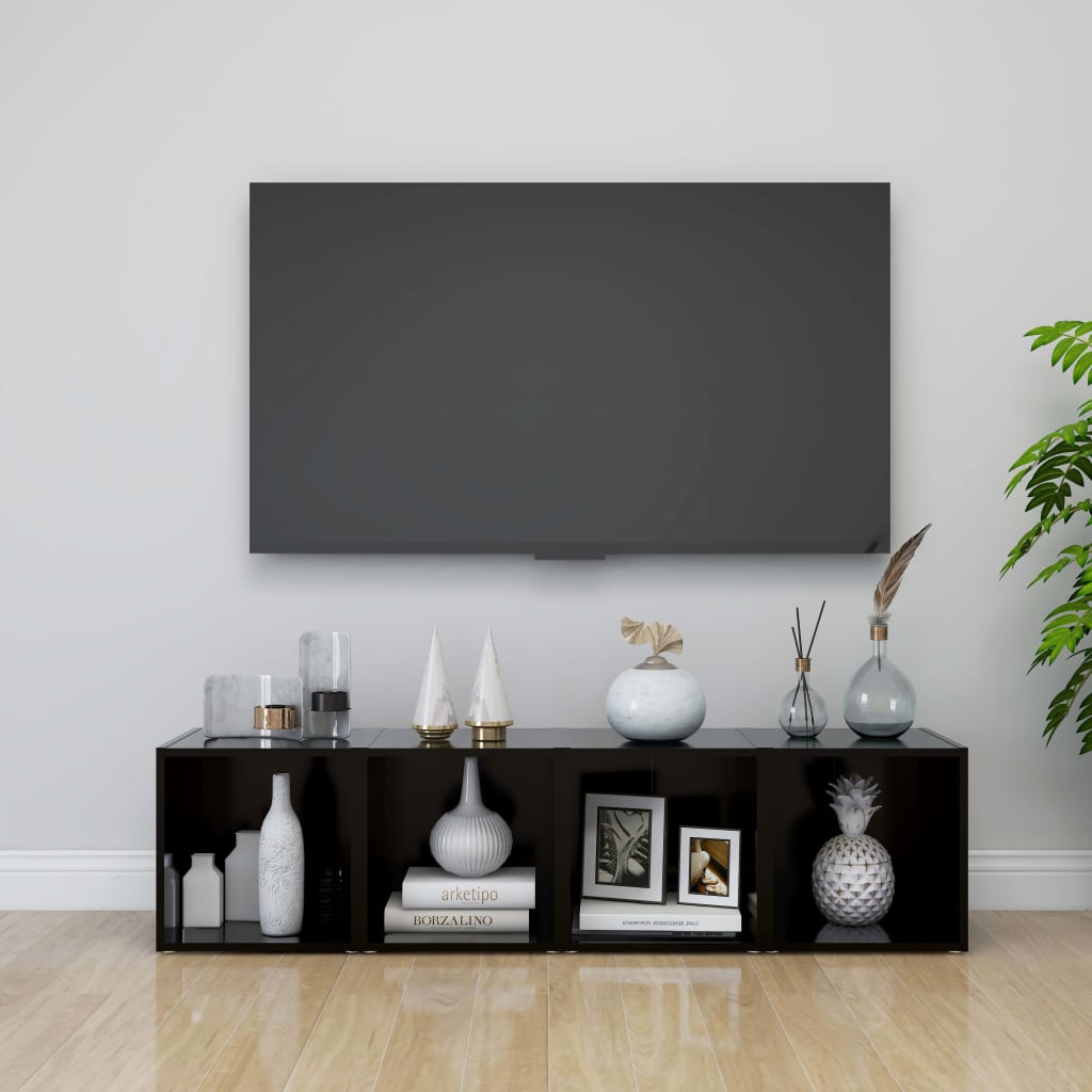 Tv-Meubel 37X35X37 Cm Bewerkt Hout