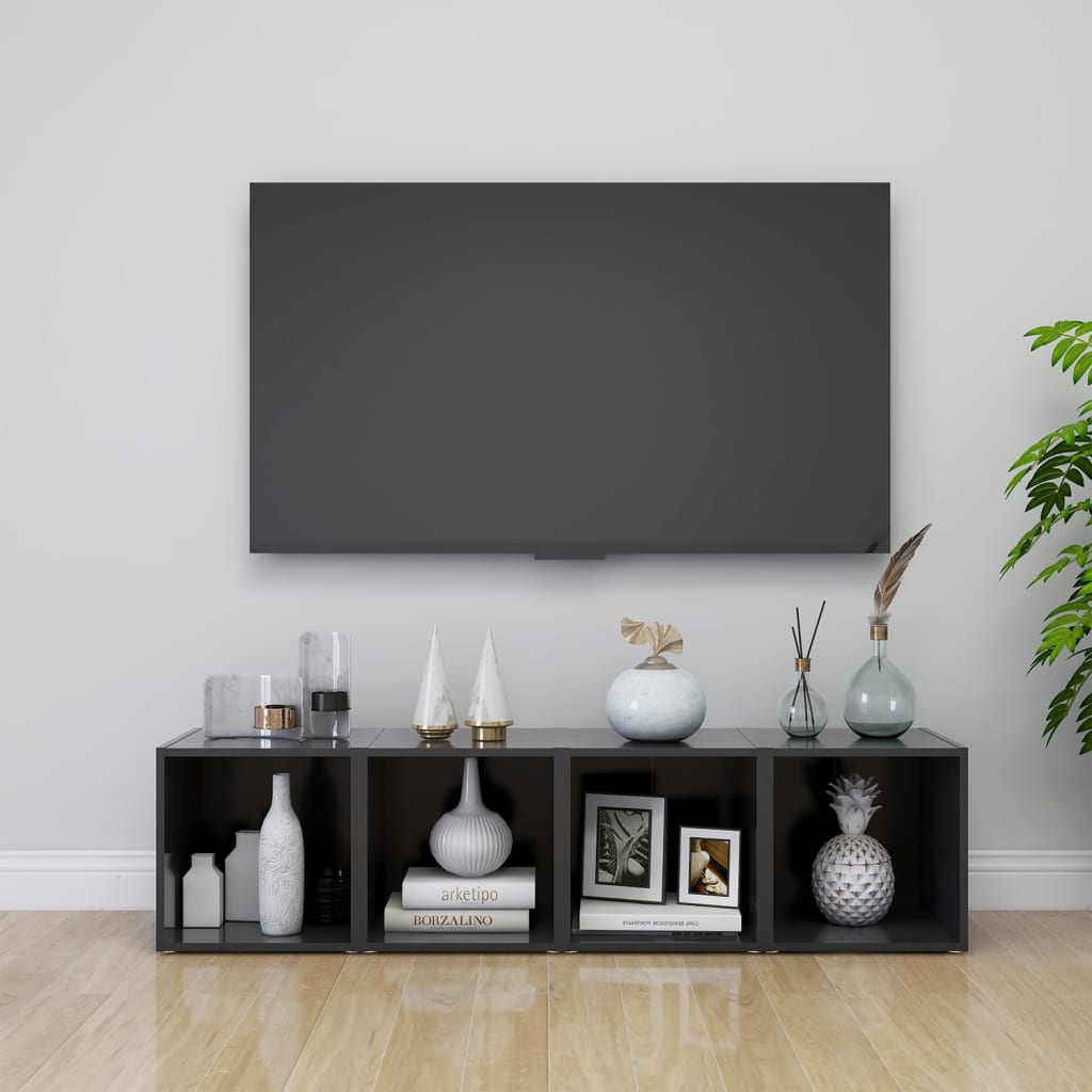 Tv-Meubel 37X35X37 Cm Bewerkt Hout