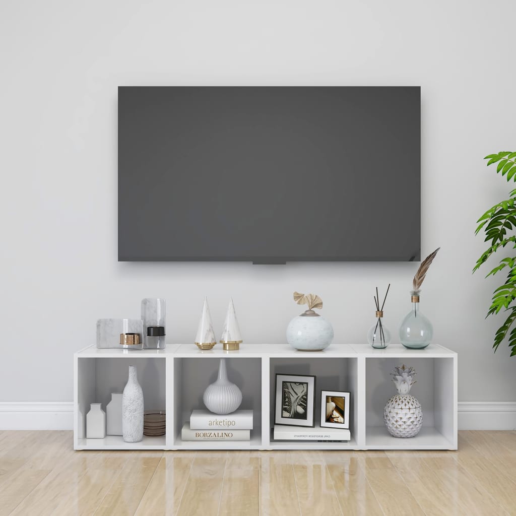 Tv-Meubel 37X35X37 Cm Bewerkt Hout