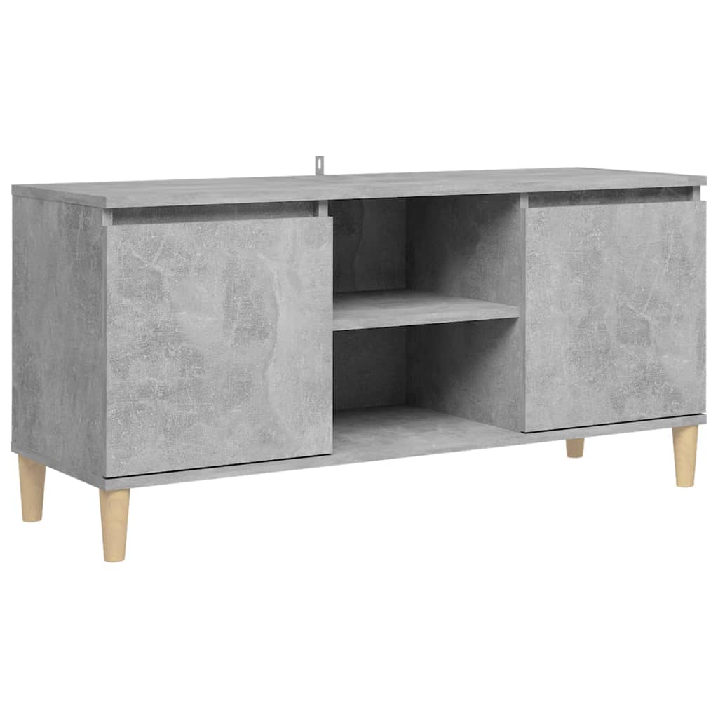 Tv-Meubel Met Massief Houten Poten 03,5X35X50 Cm