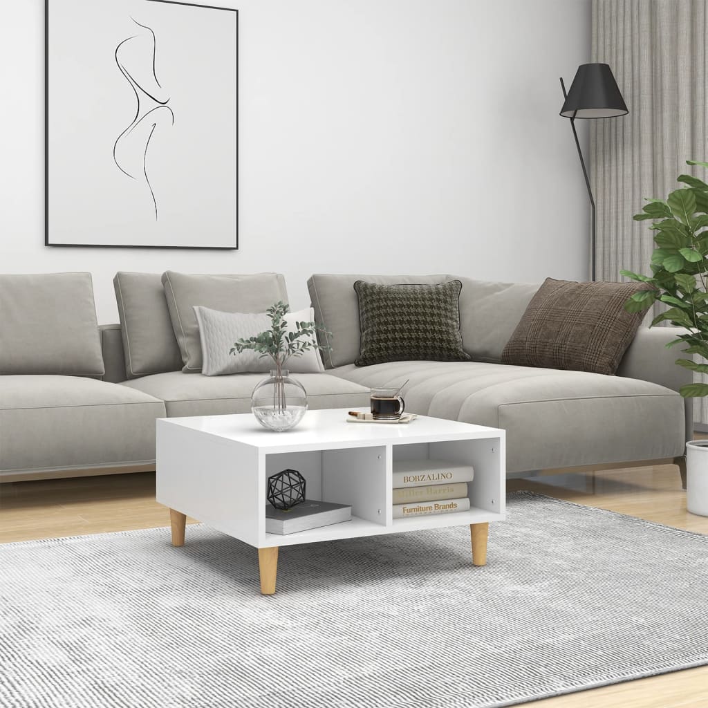 Salontafel 60X60X30 Cm Bewerkt Hout