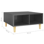 Salontafel 60X60X30 Cm Bewerkt Hout