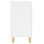 Dressoir Met Massief Houten Poten 60X35X70 Cm Bewerkt Hout