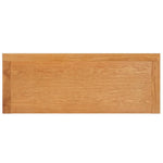 Wandtafel 110X35X75 Cm Massief Eikenhout