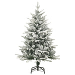 Kunstkerstboom Met Sneeuw 120 Cm Pvc En Pe Groen
