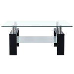 Salontafel 95X55X40 Cm Gehard Glas Transparant En