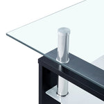 Salontafel 95X55X40 Cm Gehard Glas Transparant En