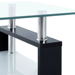 Salontafel 95X55X40 Cm Gehard Glas Transparant En