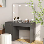 Kaptafel Met Led-Verlichting 110X55X145 Cm Mdf