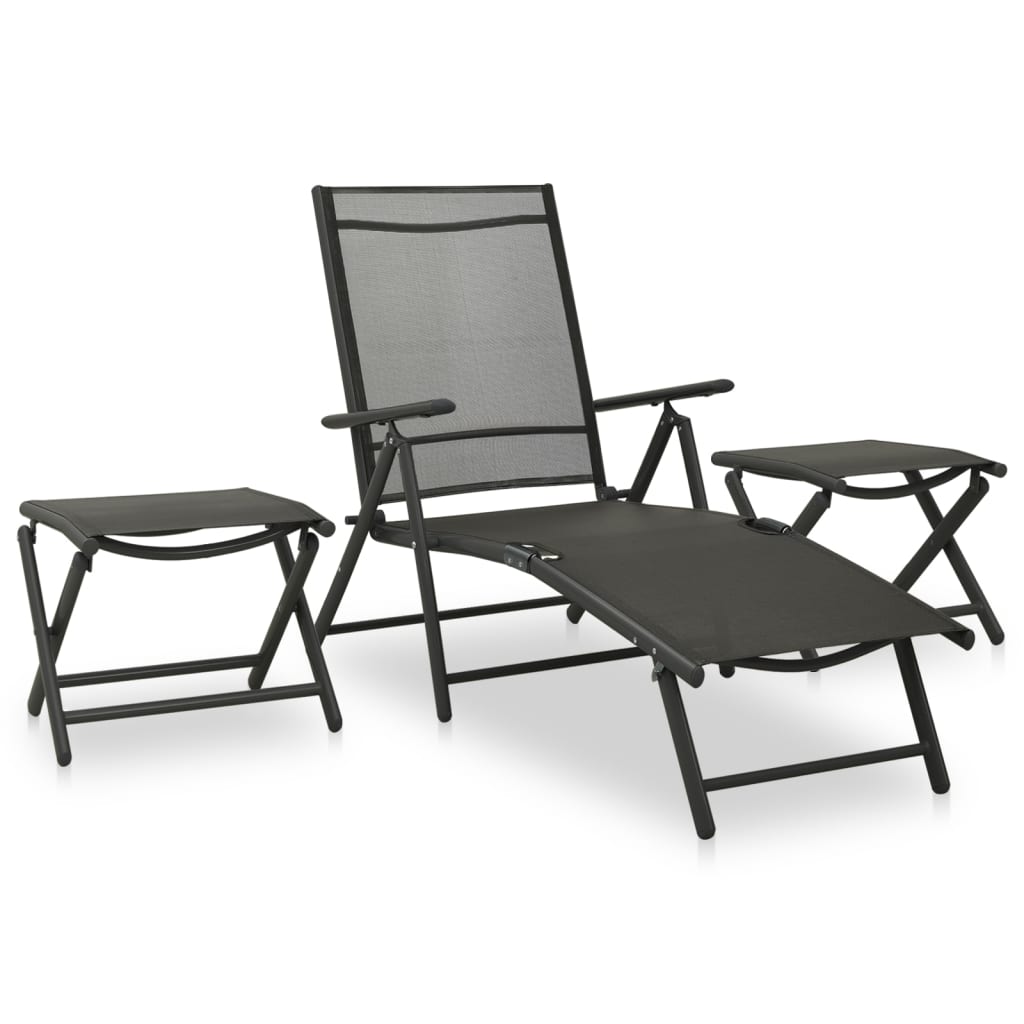 9-Delige Loungeset Zwart En Kleurig