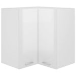 60X46X81,5 Cm Bewerkt Hout Hoogglans Wit