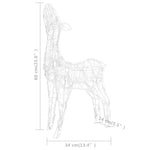 Kerstversiering Rendierfamilie 160 Led's Acryl