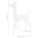 Kerstversiering Rendierfamilie 160 Led's Acryl