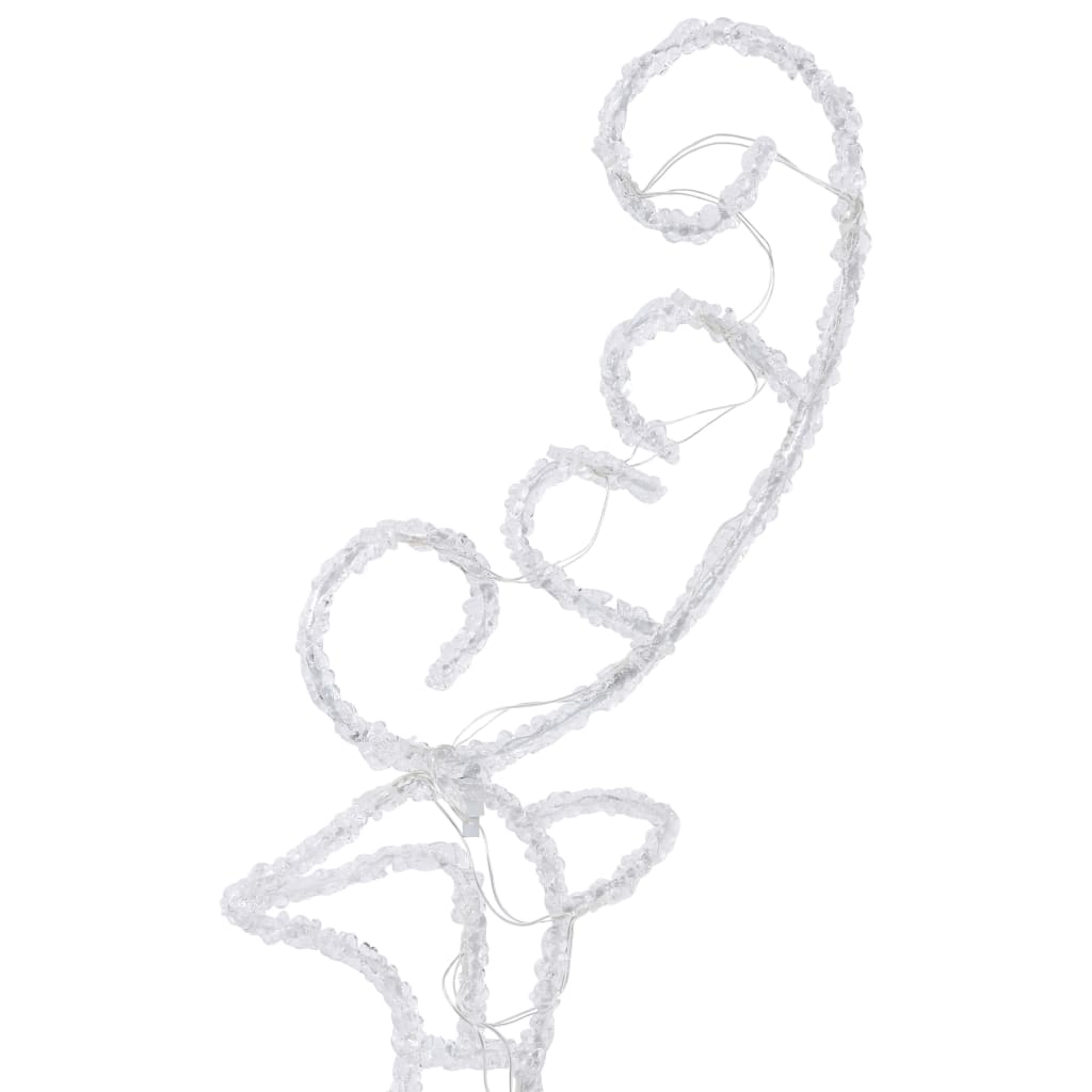 Kerstdecoratie Rendieren En Slee 260X21X87 Cm Acryl