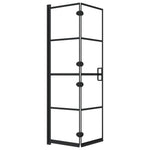 Douchewand Inklapbaar Zwart