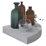 Hoekwandschap 25X25X3,8 Cm Mdf Betongrijs