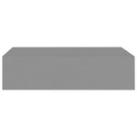Wandschap Met Lade 40X23,5X10 Cm Mdf Grijs