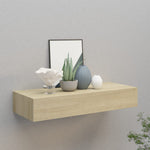 Wandschap Met Lade 40X23,5X10 Cm Mdf Kleurig Eiken