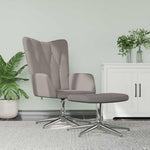 Relaxstoel Met Voetenbank Stof