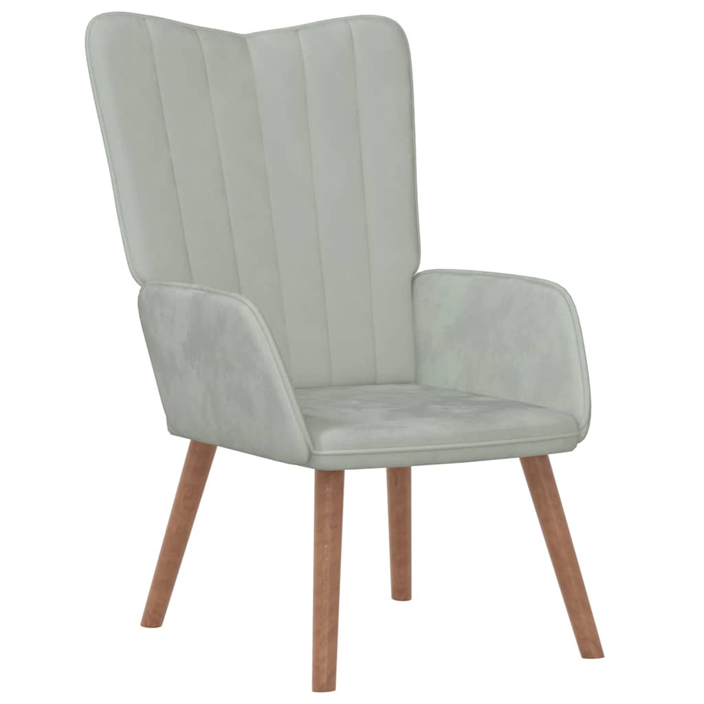Relaxstoel Met Voetenbank Fluweel