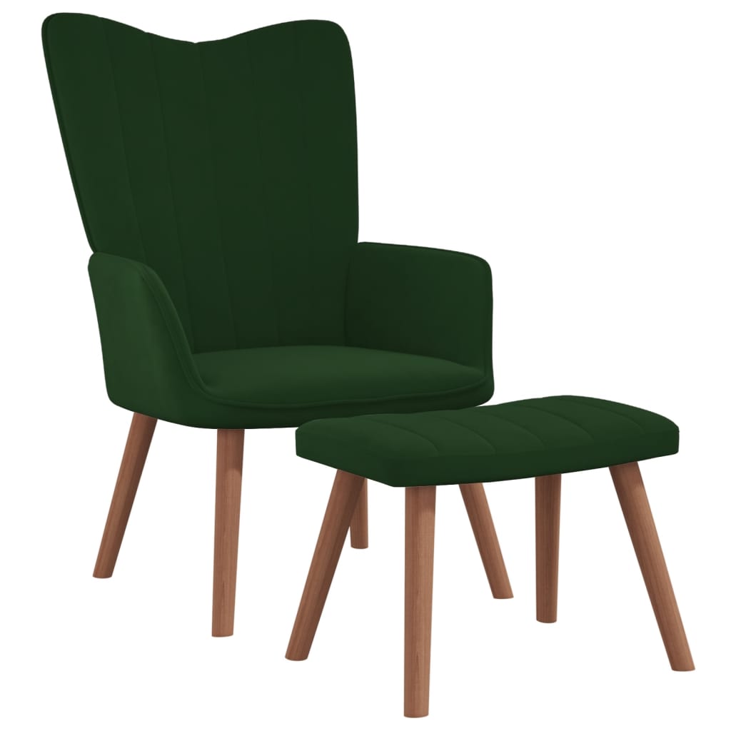 Relaxstoel Met Voetenbank Fluweel
