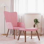 Relaxstoel Met Voetenbank Fluweel