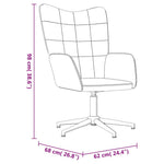 Relaxstoel Met Voetenbank Fluweel En Pvc