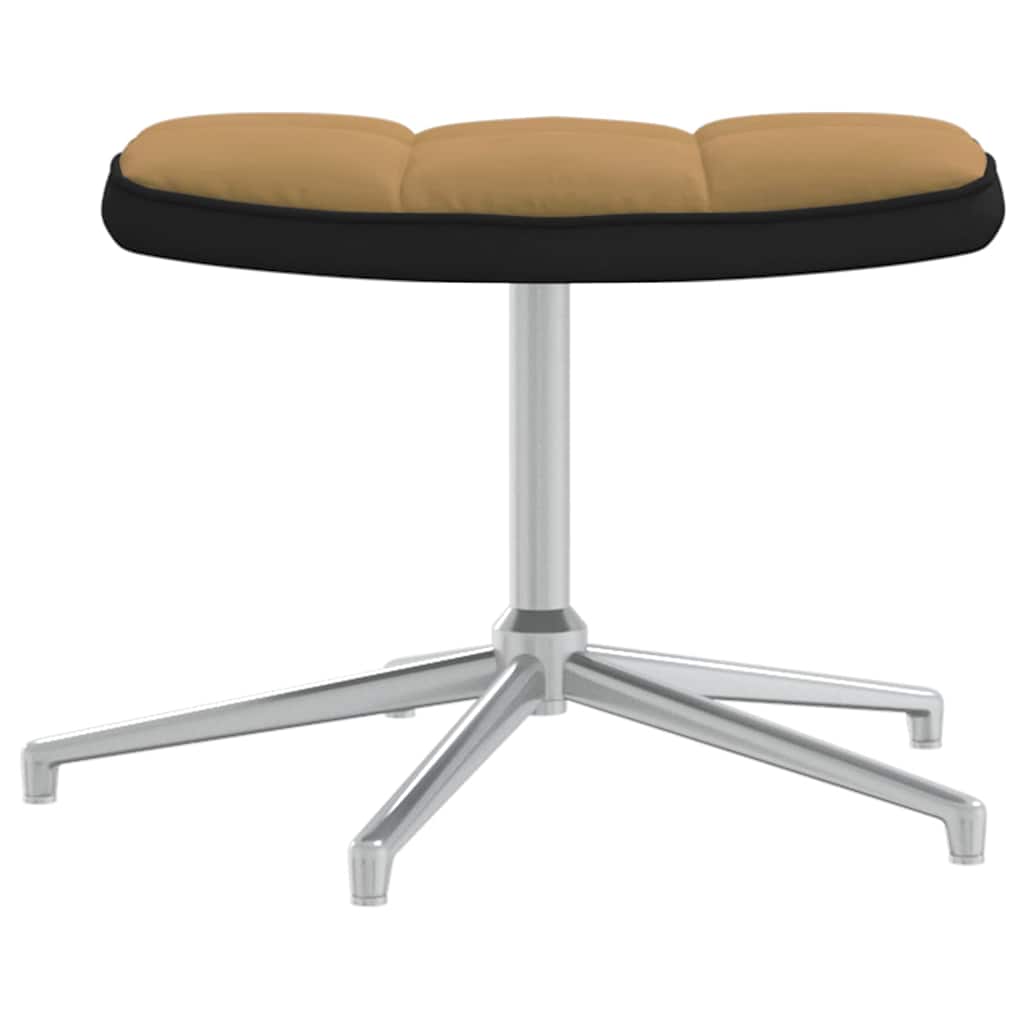 Relaxstoel Met Voetenbank Fluweel En Pvc