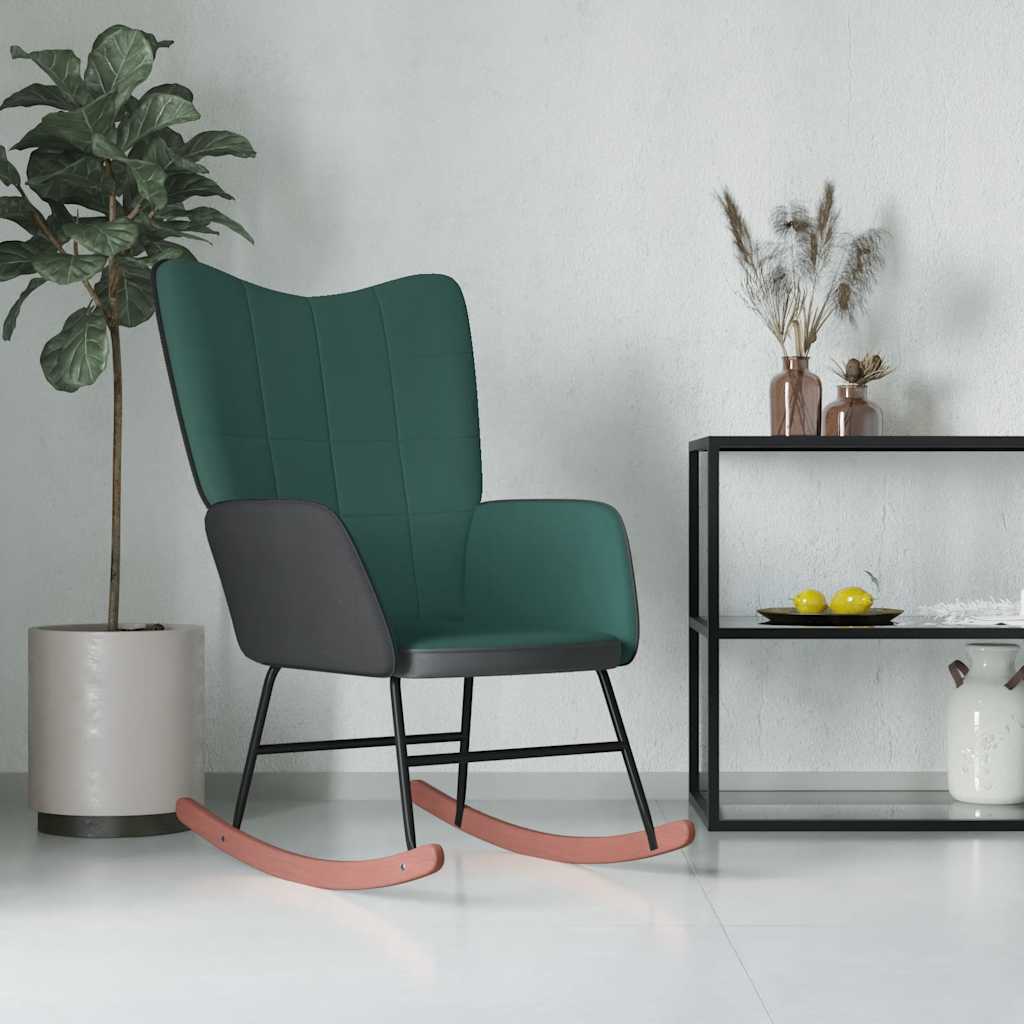 Schommelstoel Fluweel En Pvc