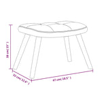 Relaxstoel Met Voetenbank Fluweel