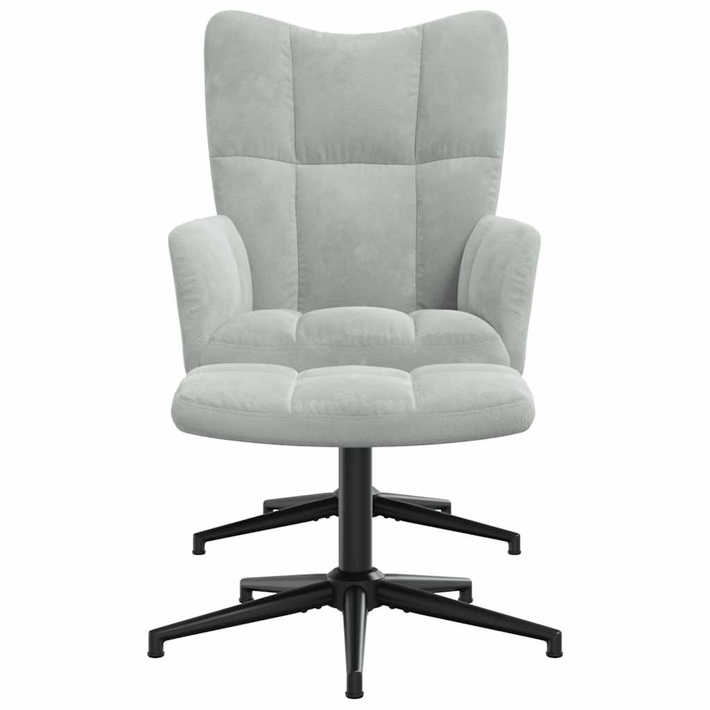 Relaxstoel Met Voetenbank Fluweel