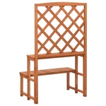 Plantenrek Met Latwerk 70X42X5 Cm Massief Vurenhout