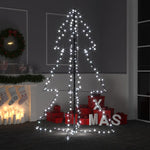 Kegelkerstboom 160 Led's Binnen En Buiten 78X120 Cm