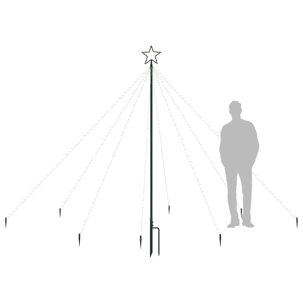 Kerstboomverlichting Waterval Met 400 Led's Binnen Buiten 2,5 M