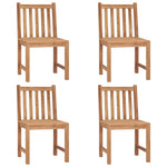 Tuinstoelen 4 St Met Kussens Massief Teakhout