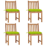 Tuinstoelen Met Kussens Massief Teakhout