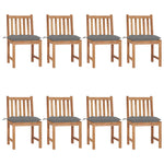 Tuinstoelen 4 St Met Kussens Massief Teakhout