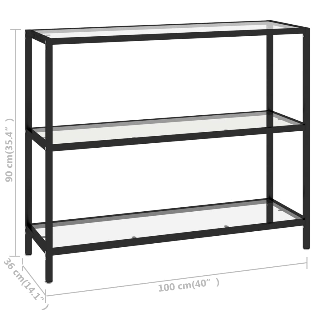 Schap 100X36X90 Cm Gehard Glas